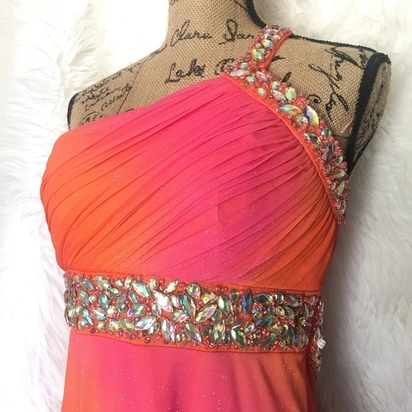 💖🧡✨Gorgeous Pink & Orange Prom Dress!💖🧡✨ - Picture 3 of 6